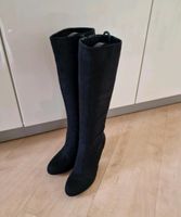 Stiefel, schwarz  Velours, 1x getragen, Grösse37,  Absatz 9,5 cm Rheinland-Pfalz - Unkel Vorschau
