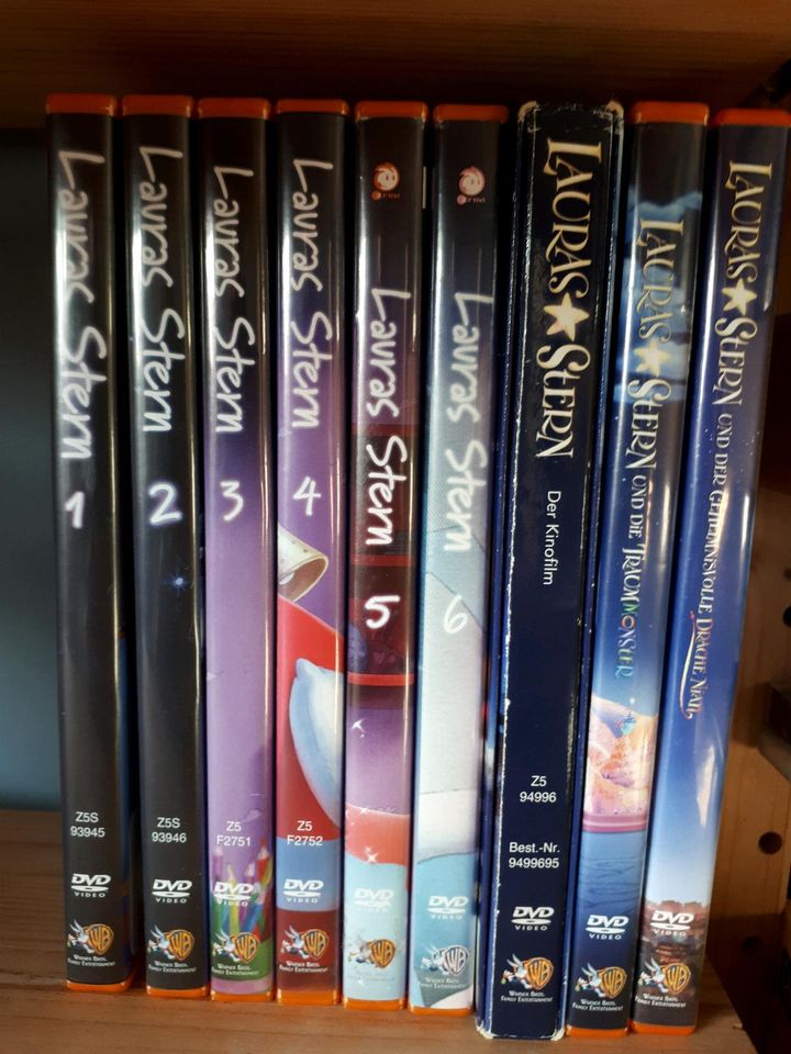 "Lauras Stern", 6 DVDs - komplette Serie, 3 Filme, 2 Bücher in Gielde