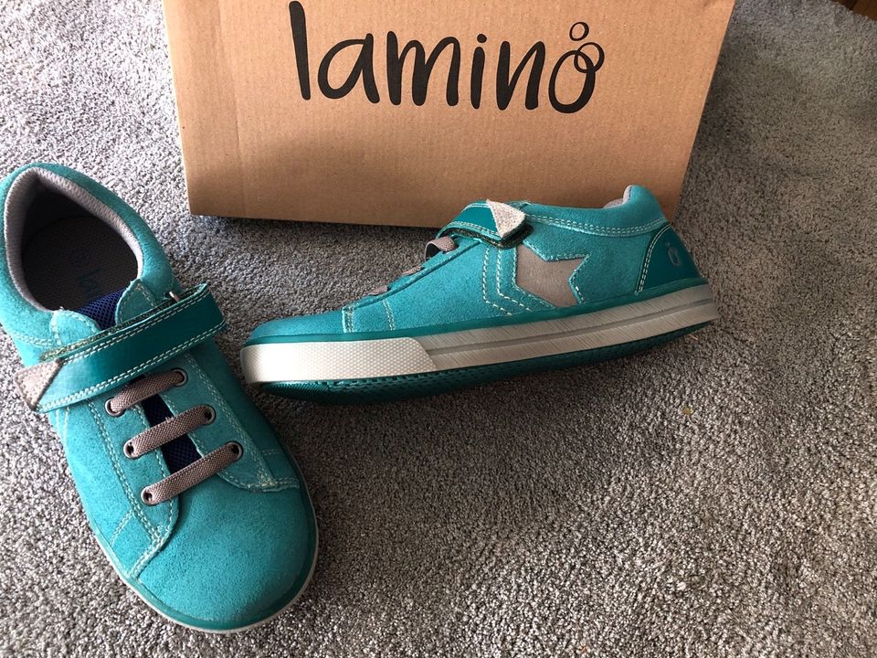 Neue Halbschuhe Sneaker Lamino Türkis 34 in Speyer