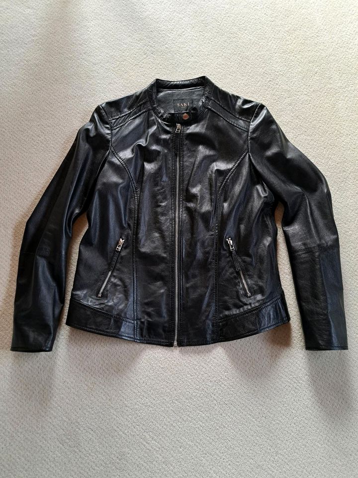 Lederjacke Damen schwarz 42 Saki in Rüsselsheim