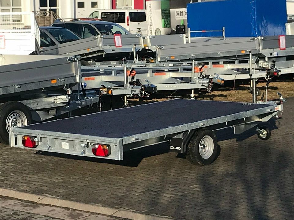 ⭐️ Eduard Auto Transporter 1500 kg 330x180  Rampen Winde 56 in Schöneiche bei Berlin