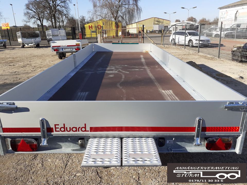 3500 Kg Anhänger XXL 6 x 2,2 m Transport Trailer KFZ mieten in Neubrandenburg