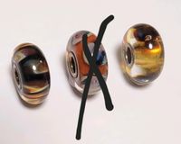 Lichtdurchlässig Blume - dunkler Leopard Trollbeads Nordrhein-Westfalen - Gelsenkirchen Vorschau