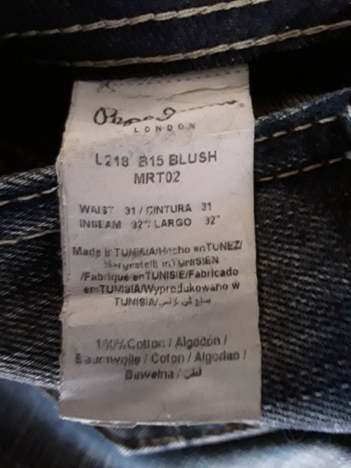Pepe Jeans, Damen, W31 / L32, blau, kaum getragen in Ansbach