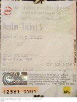 Abgelaufen  BVG Monatskarte Berlin Ticket ohne K.nummer Berlin - Charlottenburg Vorschau