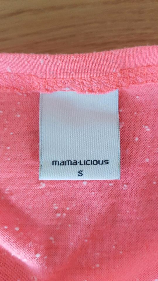 Mama Licious Shirt Umstandsmode Schwangerschaft pink neon, Gr. S in Stuttgart