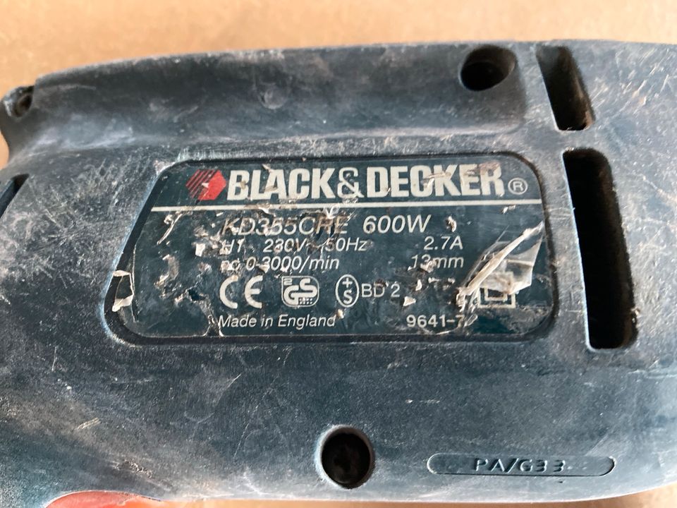 Black & Decker Bohrmaschine KD355CRE 600 Watt Twislok in Lohmar