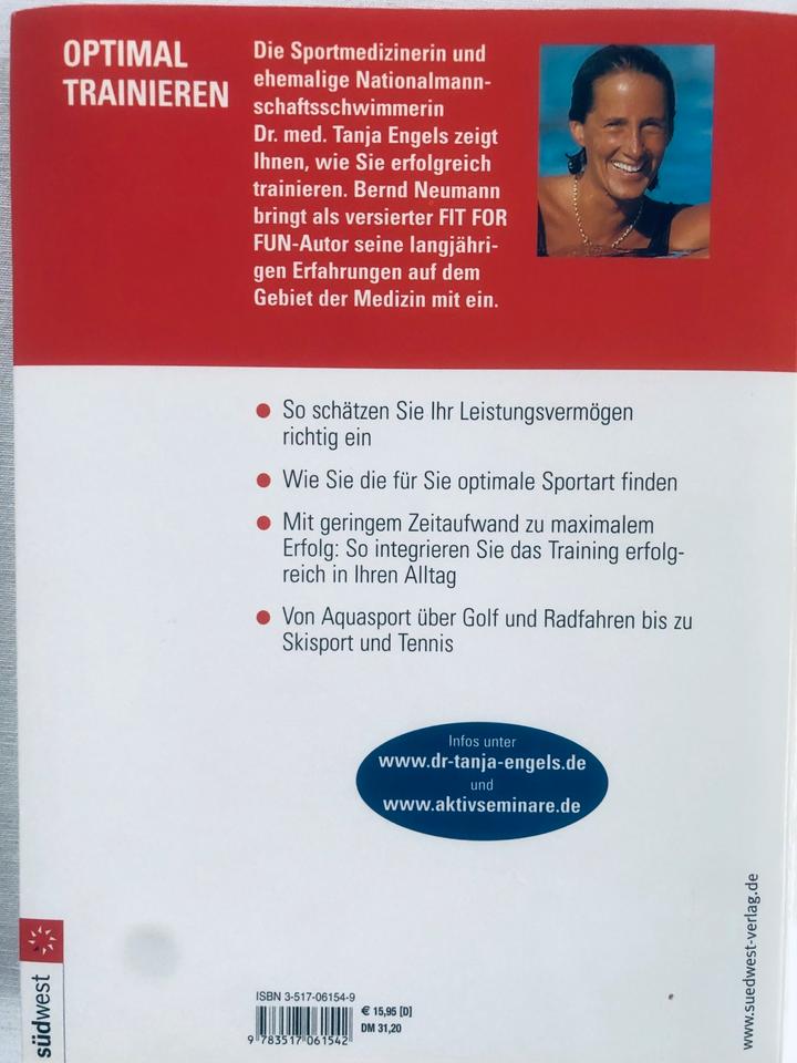 Fitness Buch „Optimal trainieren“. Fit for fun. Von Dr. Engels in Bruchköbel