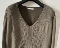 Esprit Kleid mit schönen Stickereien in grün/ khaki, Größe 34 Niedersachsen - Braunschweig Vorschau
