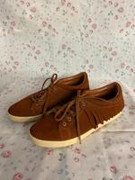 Zara Turnschuhe Leder Sneaker braun mit Fransen Gr. 39 Nordrhein-Westfalen - Marl Vorschau