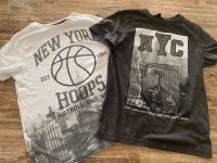 NYC New York Hoops T-Shirts Skate Nation grau Vögele Basketball Bayern - Heroldsberg Vorschau