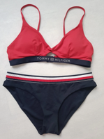 Bikini Top + Hose Tommy Hilfiger Blau Rot Gr. S Badeanzug Hessen - Limburg Vorschau