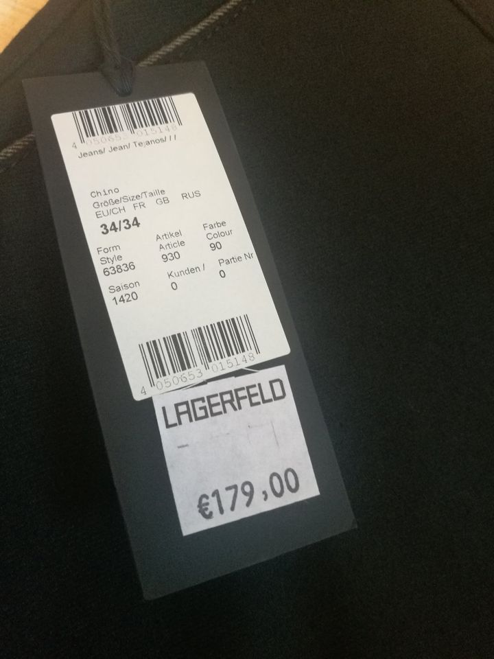 Neu Karl Lagerfeld Hose Stoffhose schwarz 34/34 FS 63836 in Leipzig