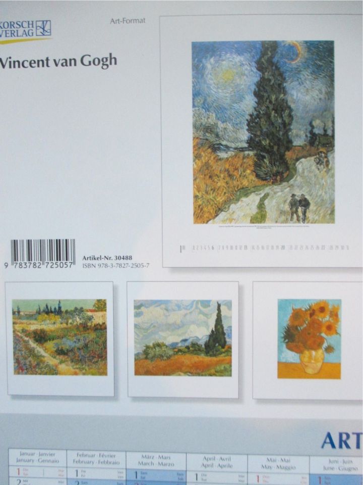 Van Gogh; Kalender 2008; Korsch Verlag; 46,5cm /55cm in Olching