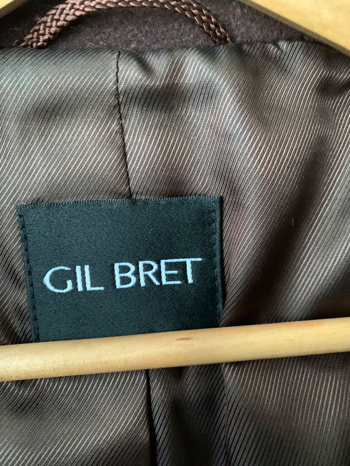 • GIL BRET • Dufflecoat 42 Kaschmir + Schurwolle schokobraun in Centrum