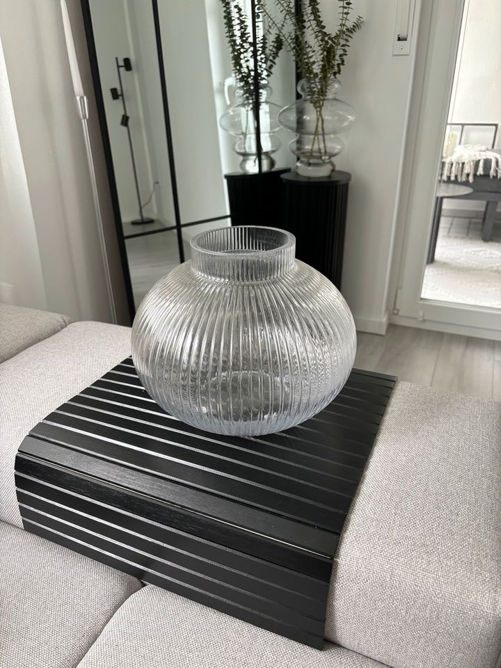 H&M Vase Glas / HM Vasen Glas transparent / H&M Home Deko in Bochum