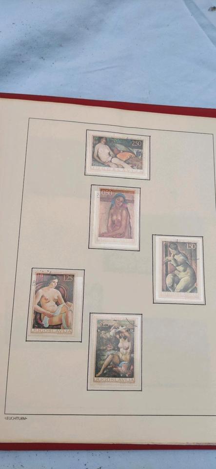 Briefmarken Sammlung Gemälde Europas und UNO Vereinte Nationen in Neunkirchen