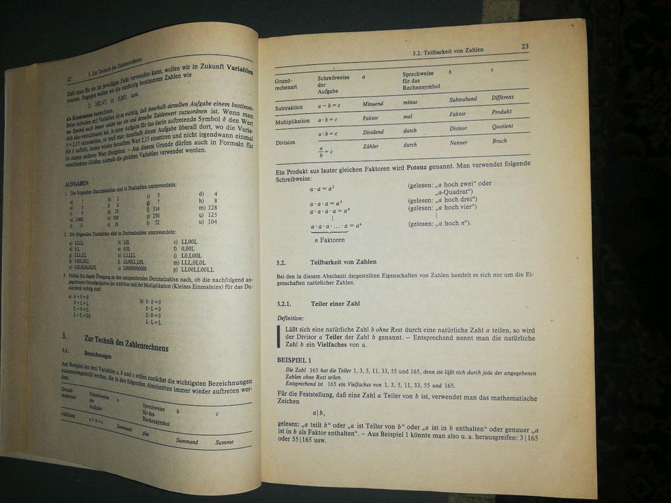 Lehrgang Elementarmathematik Mathematik DDR LEIPZIG HANS KREUL in Berlin