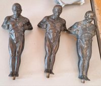 3 schwere Messing Figuren Lampenfiguren rar Antiquitäten Niedersachsen - Düdenbüttel Vorschau