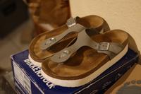 Birkenstock Papillio Gizeh platform plateau grau Gr. 40 Rheinland-Pfalz - Hackenheim Vorschau