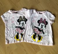 2x Disney T-Shirt Gr. 110 rosa Minnie Mouse Sachsen-Anhalt - Jeßnitz Vorschau