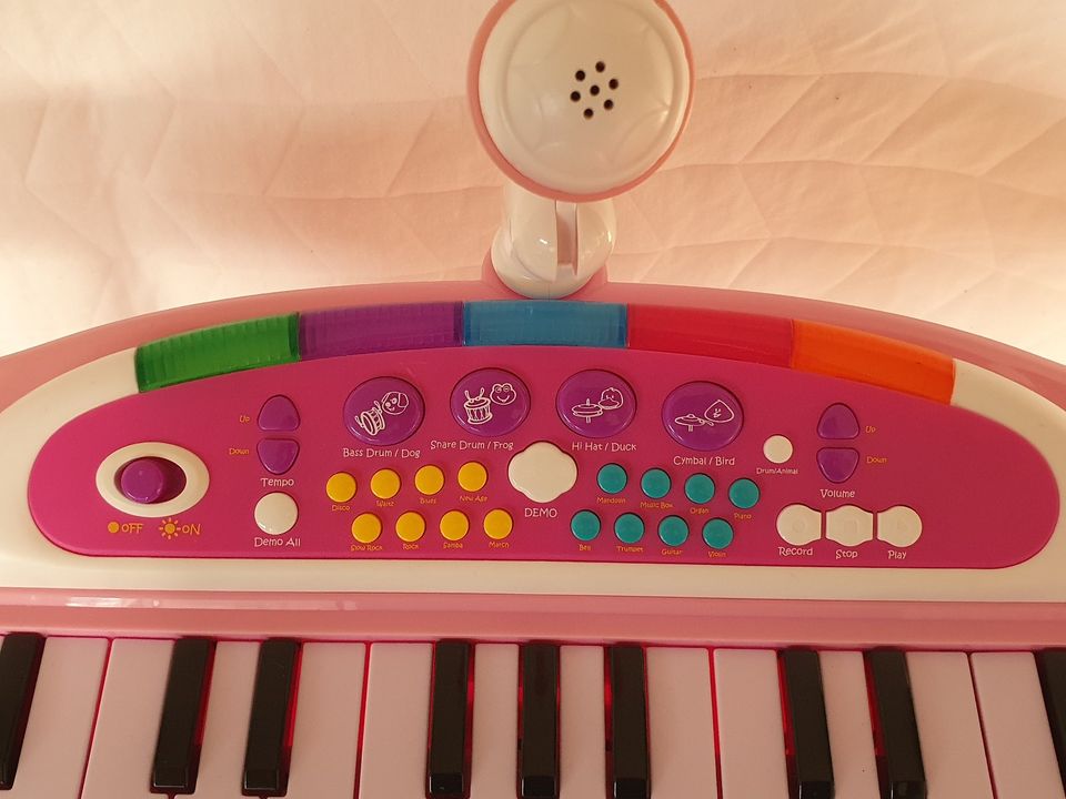 Simba Kinder Stand-Piano Keyboard mit Licht, Sound, Mikrofon in Alfter