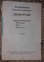 TRABANT 601 Betriebsanleitung 1983   Handbuch Bordbuch DDR, Origi Bayern - Tröstau Vorschau