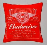 Budweiser Bier Kissen 40 x 40 Kissenbezug Kissenhülle Brauerei Brandenburg - Potsdam Vorschau