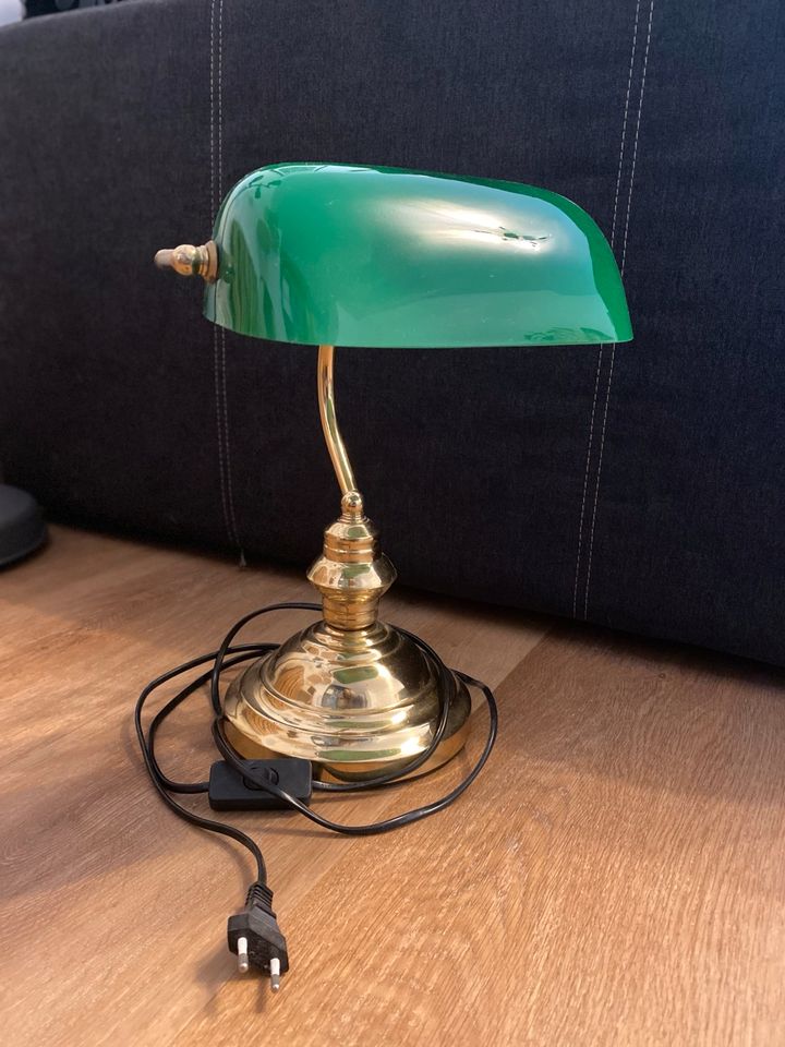 Vintage Schreibtischlampe (Jura Banker Bibliothek) in Dortmund