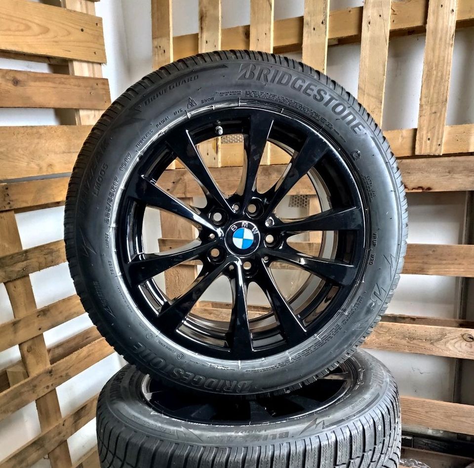 ✓ BMW 3ER GT F34 225/55 R17 WINTERRÄDER SCHWARZE FELGEN in Herten