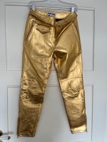 Metallic Lederhose Gold Moschino H&M Nordrhein-Westfalen - Lübbecke  Vorschau