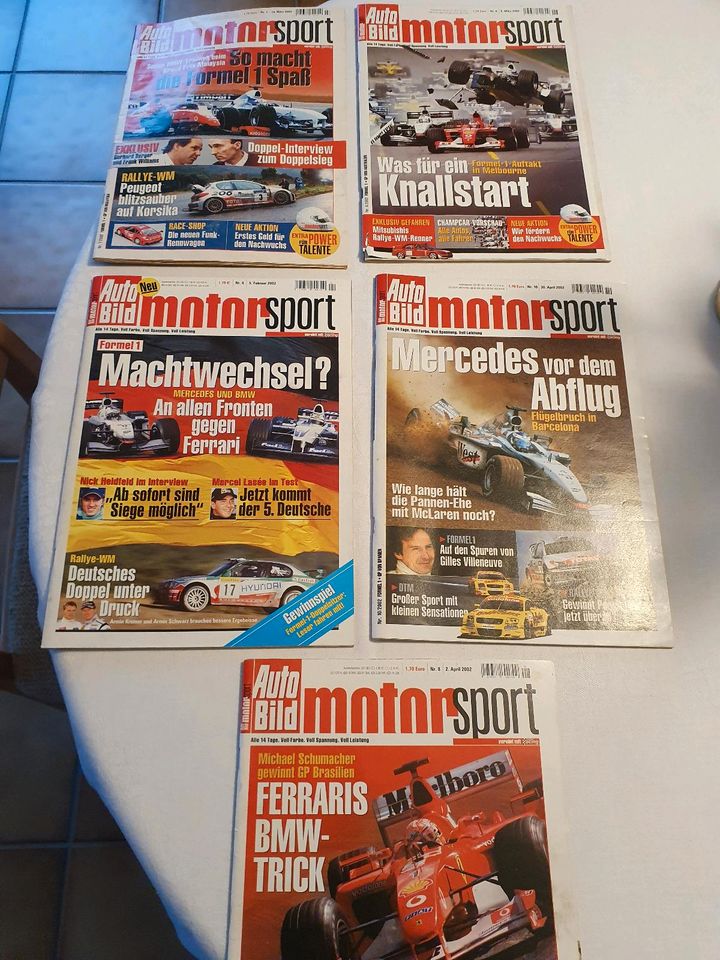 5x Autobild motorsport Magazine aus 2002, Vintage in Hochspeyer