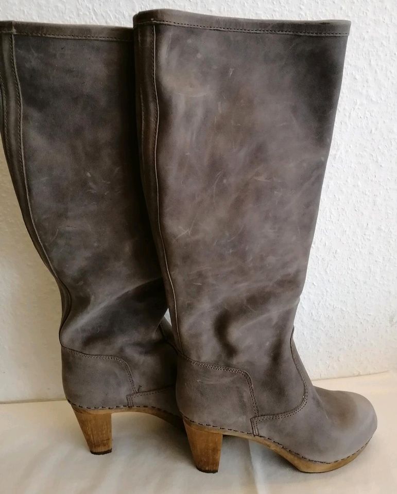 Sanita  Stiefel echtes Leder grau NEU Gr. 40 in Steinau an der Straße