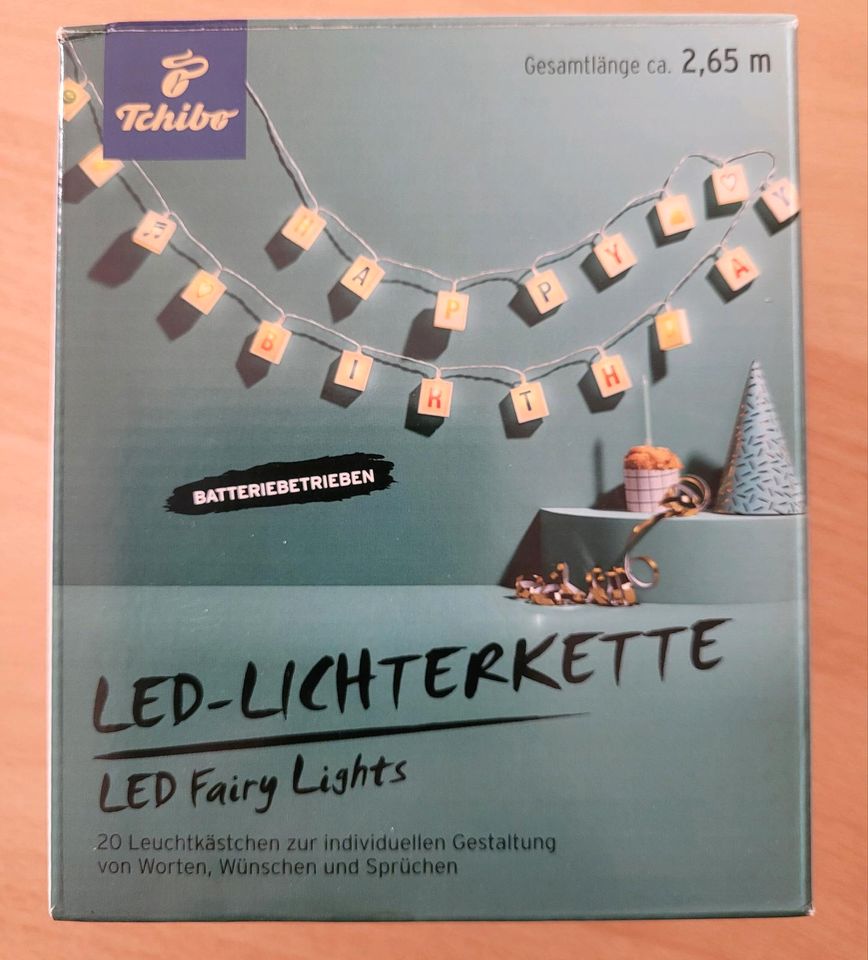 LED Lichterkette mit 20 Kästchen zur individuellen Gestaltung in Dortmund