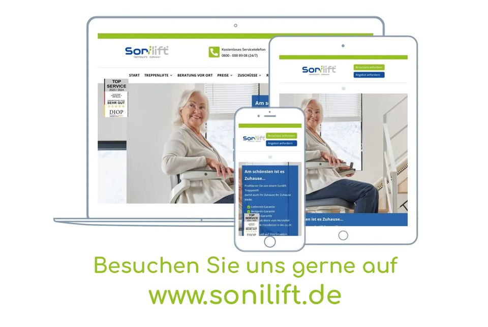 Sonilift - Flow X Treppenlifte für kurvige Treppen in Bocholt