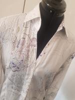 Eterna Premium Bluse 100% BW Batist 36 weiß zartes Muster Essen-West - Frohnhausen Vorschau