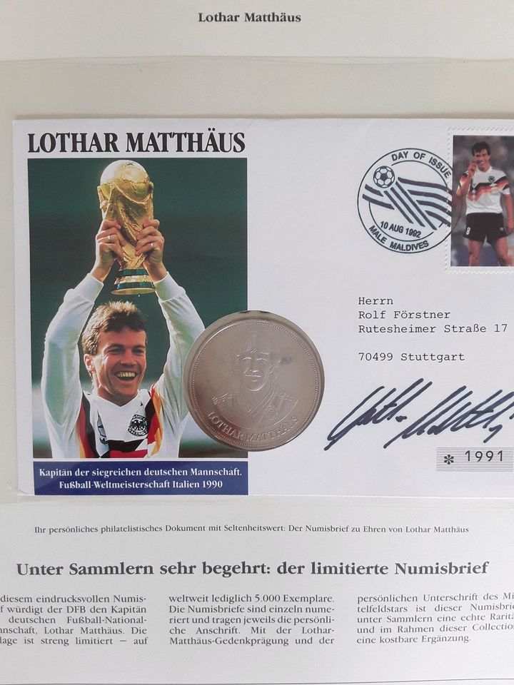 Briefmarken-Sammlung Fußball-WM 1994 in Leinfelden-Echterdingen