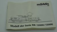 Märklin H0 Anleitung Bedienungsanleitung BB 12000 / 13000 Essen - Essen-Katernberg Vorschau