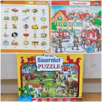 Erste Puzzle Bauernhof Tierpuzzle+Feuerwehr+Englisch Dresden - Klotzsche Vorschau