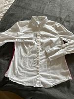 Oui Damen Bluse Weiß/Pink 42 Niedersachsen - Schüttorf Vorschau