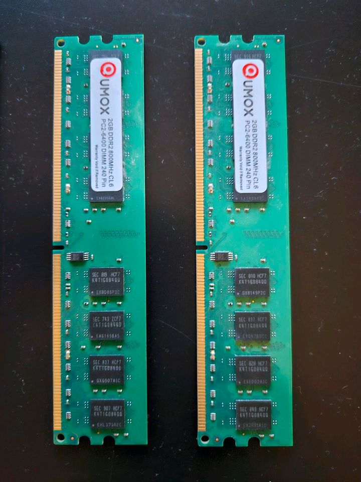 2x 2GB DDR2 800MHz Ram | UMOX in Köln