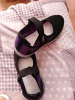 Sandalen neu schwarz lila Nordrhein-Westfalen - Goch Vorschau
