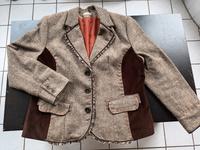 (#82) Damen Kurz Jacke hellgrau / dunkelbraun Gr. 46 BONITA Rheinland-Pfalz - Alzey Vorschau