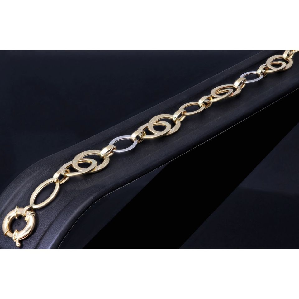 Goldarmband Armband 585 14K ECHT Gold 20cm 10mm Bicolor Ankerarmband NEU SCHMUCK Geschenk Idee Weihnachten weitere Artikel auf sensburg-aurum in Berlin