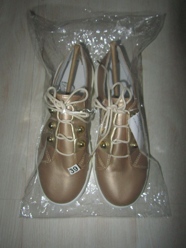 Damen Sneaker, gold, Gr. 38,     NEU in OVP (Versand gratis) in Bessenbach