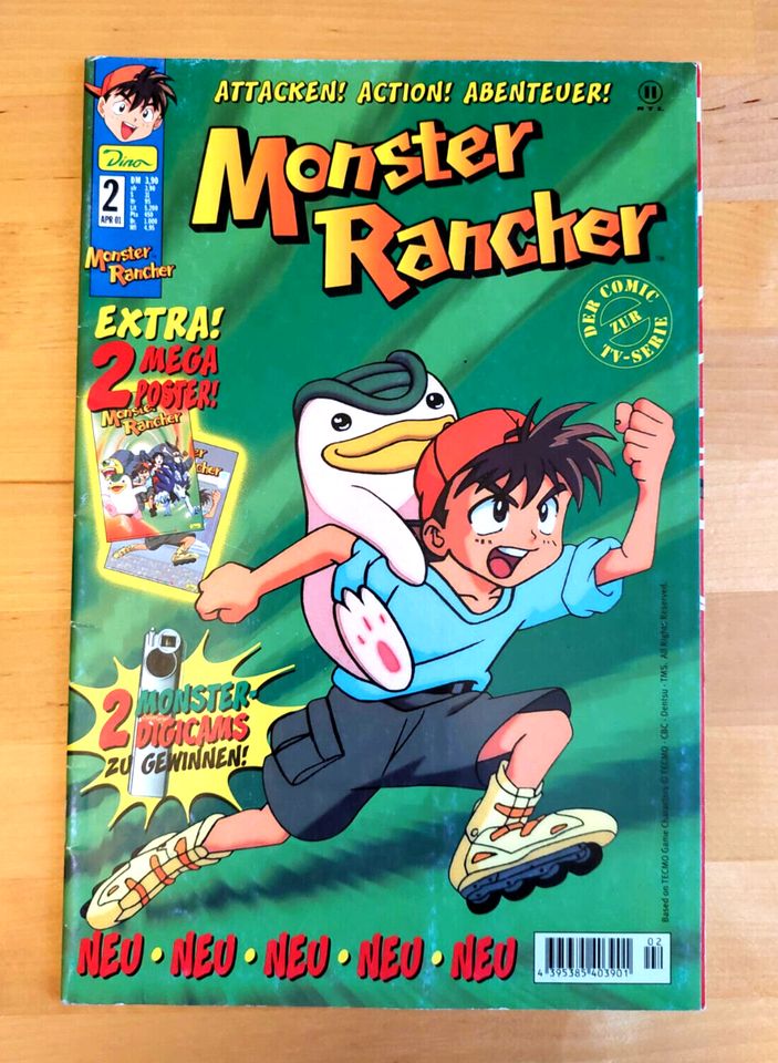 Monster Rancher Heft # 2 April 2001 Extra Mega Poster Aufsteller in Berlin