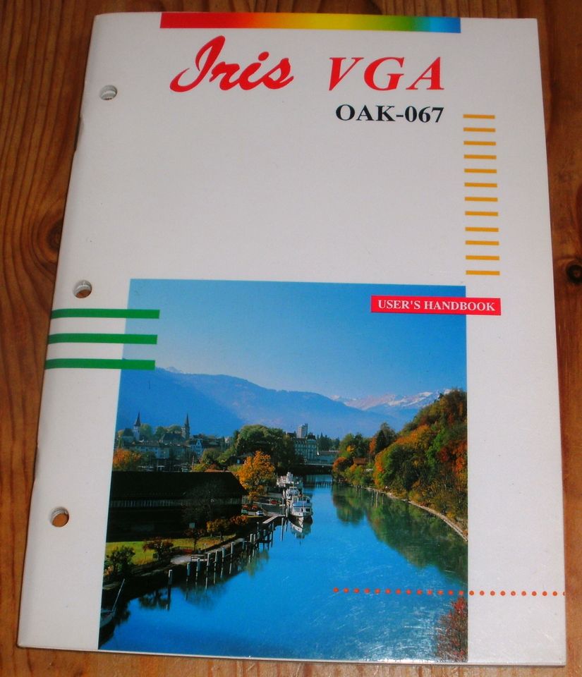 Computerbuch: Users Handbook Iris VGA OAK-067 in Dietfurt an der Altmühl