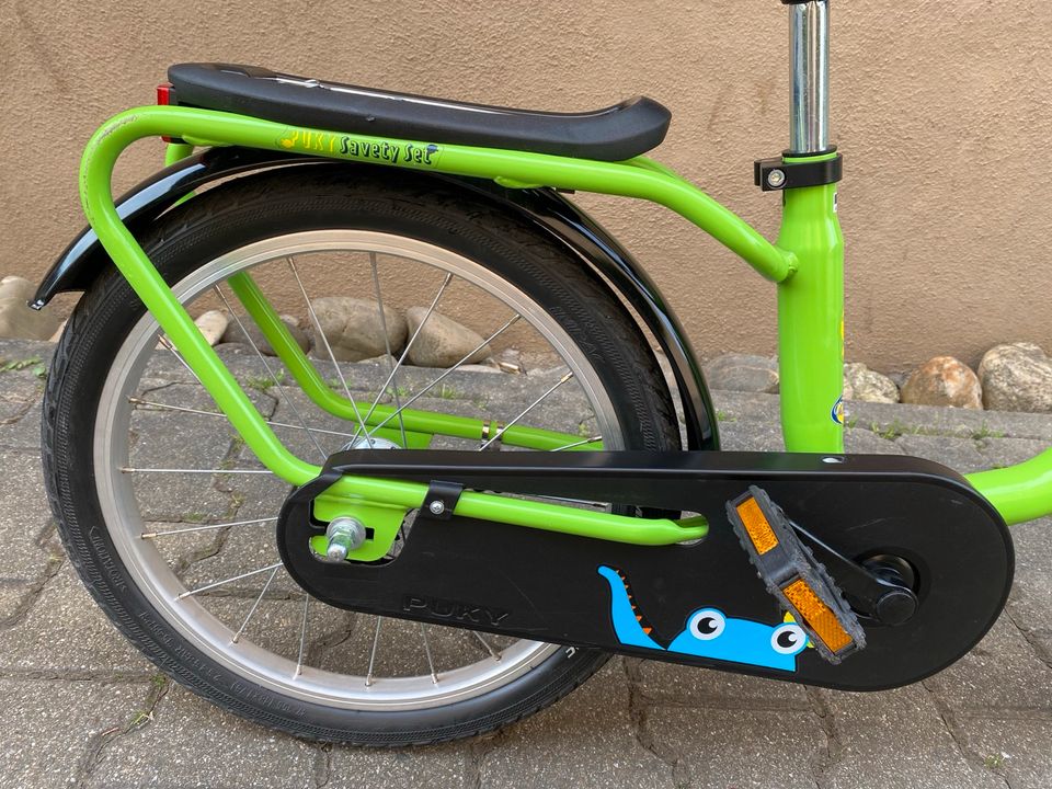 Puky Kinder Fahrrad 18 Zoll + Tasche + Fahrradschloss in Heilbronn