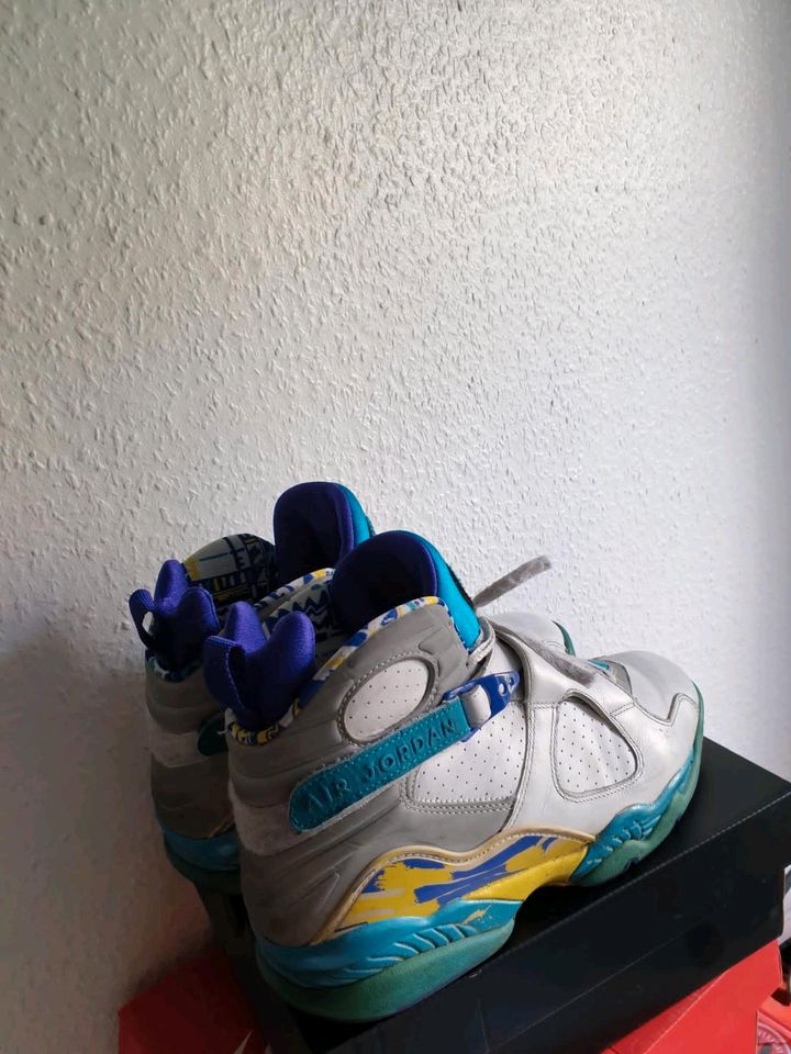 Nike Air Jordan 8 Retro White Aqua grösse 40.5 in Berlin