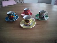 Bunte Espresso Tassen Retro Design 4er Set!!! Bayern - Schwabach Vorschau